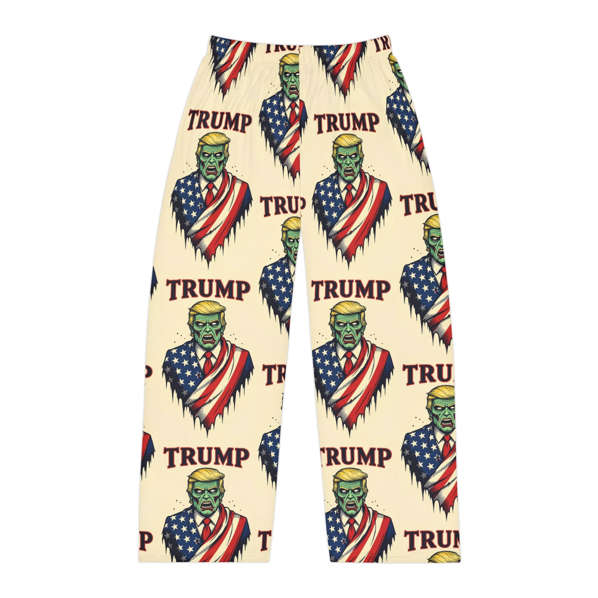 Zombie Trump Men's Pajama Pants | Funny Sleepwear, Unique Gift, Casual Lounge Pants, Halloween Costume